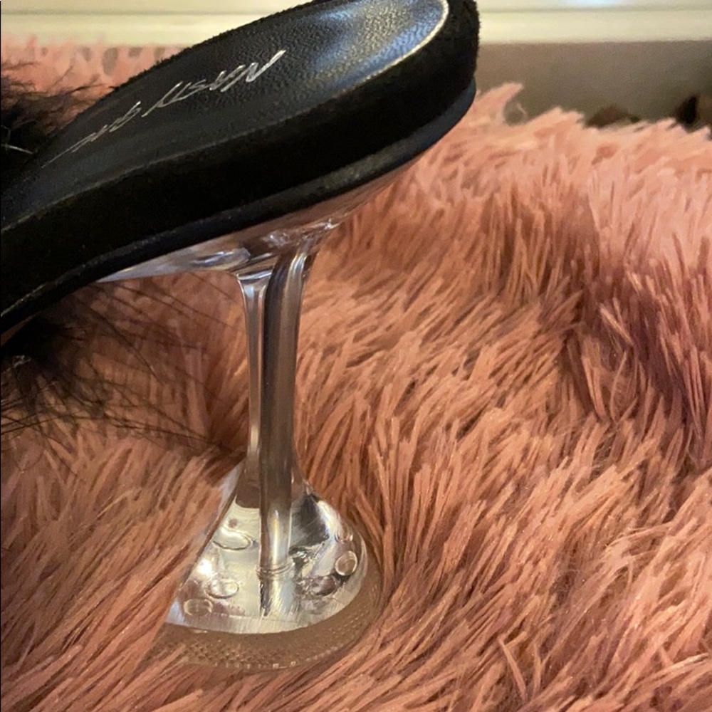 Fur Square Toe Sandals - image 4